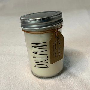 Rae Dunn DREAM Mason Jar Candle 6.5 oz  Gardenia